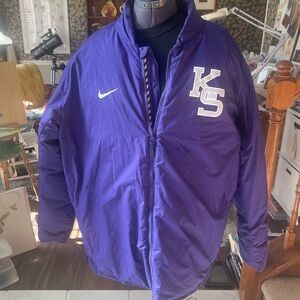Kansas State Baseball down bomber jacket by Nike size XL (worn by #45)